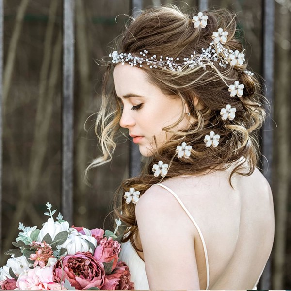 10 stk Mini Diamond Hårklo Klips, Små Hårklips Blomster Hårnåler Hårtilbehør for Kvinner, Jenter, Søte Mini Spretter Hårstyling Tilbehør