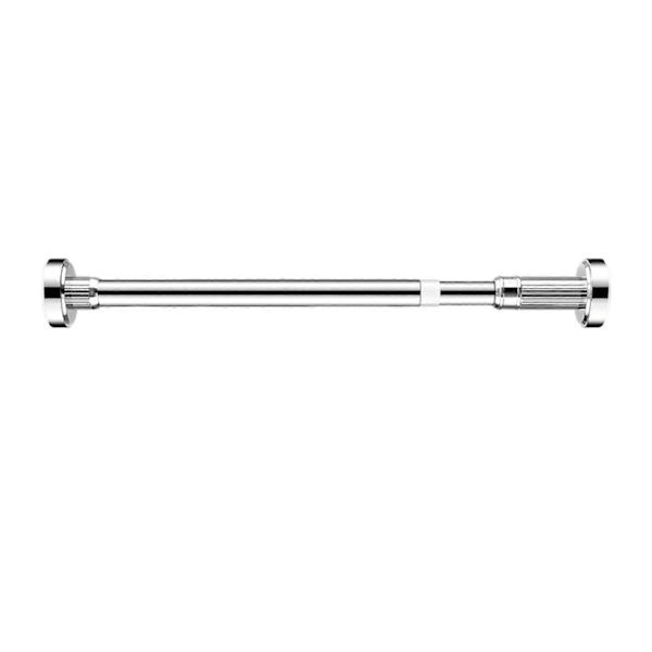 35/50CM Spännstång Gardinhållare Justerbar Expanderbar Utan Borrning Halkfri Rostfritt Stål Dörröppning Fönster Garderob Spännstång Badrum Dusch Silver 50cm
