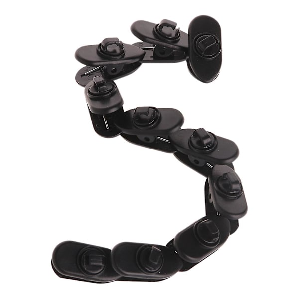 Sort Hvid Hovedtelefon Ledningsclips Øretelefon Kabler Klemmer Ledningsmonteringsclips White