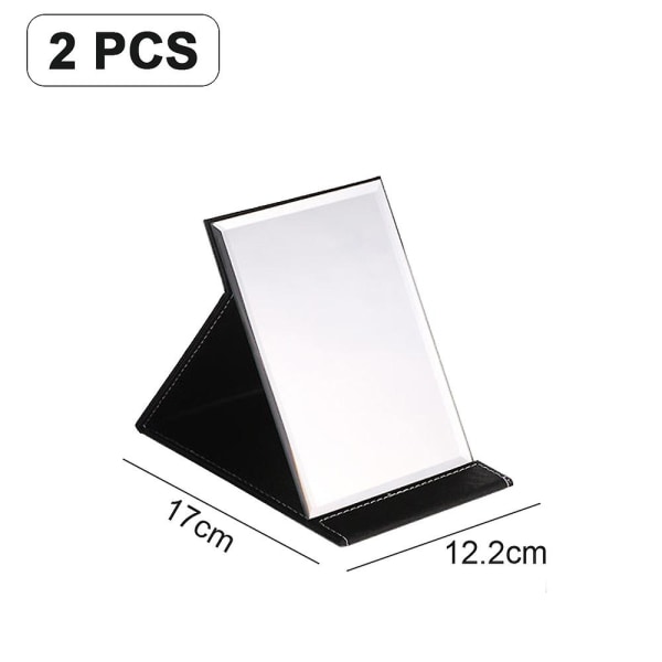 Taittuva matkakaiutin, suorakulmainen, kannettava taskupeili, 17*12,2 cm, 2 kpl, punainen black