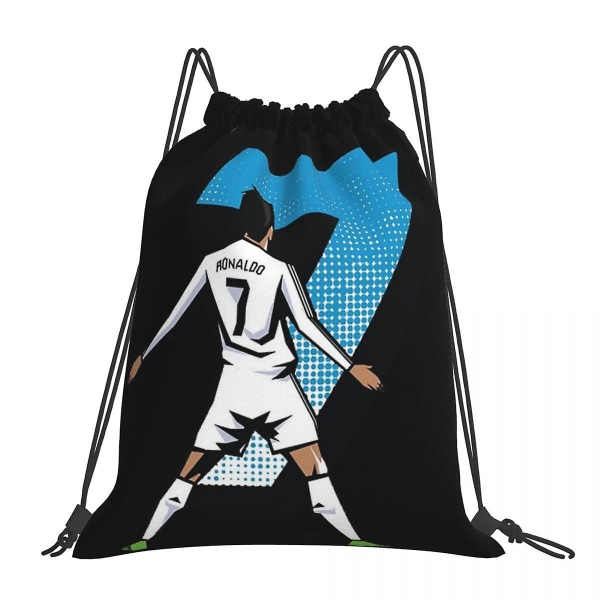 Cr7 Cristiano Ronaldo -reput reppu Multi-function Drawstring Bags Drawstring Bundle Pocket Sports Bag Book Bags For Travel Students One Size 13