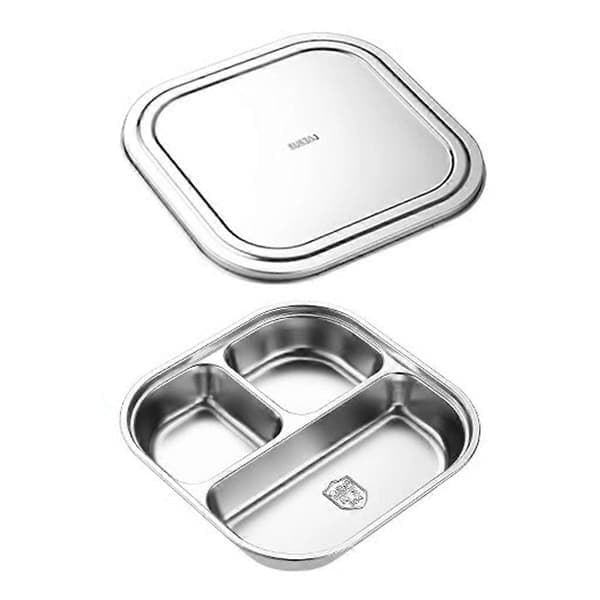 Rustfrie stålplater med rom for småbarn, eldre og sykehusbruk, tre rutenett Three grids