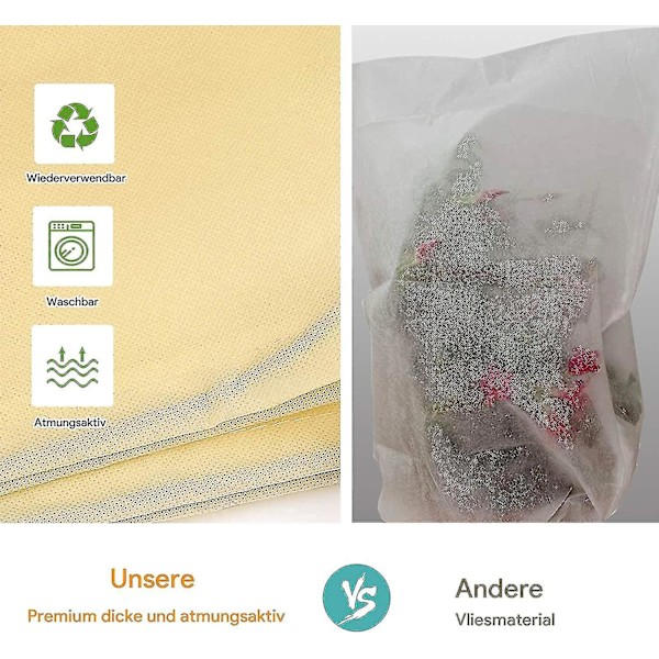 Overvintringsplanter, Plantedekke, Vevd Plantedeksel for Frysebeskyttelse av Potteplanter og