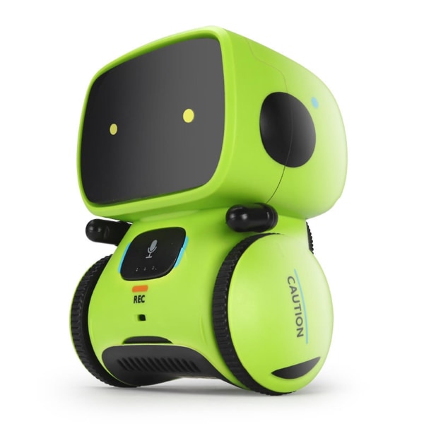 Robotlegetøj til drenge og piger - Smart talende robotter - Intelligent partner og lærer - Fødselsdagsgaver til drenge fra 3 år og opefter Green