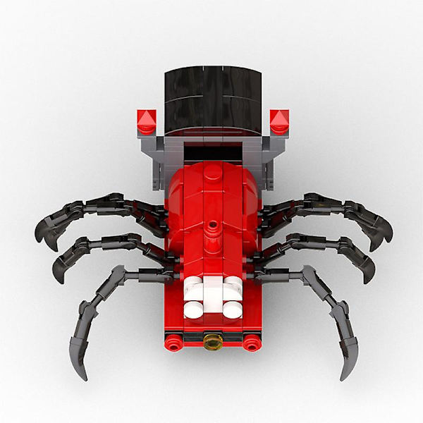 Choo-choo Charles Byggesæt Stor Størrelse Gyser Spil Spider Train Dyrefigurer Klodser Legetøj Til Børn Gave 1 Set Red Train(266pcs)