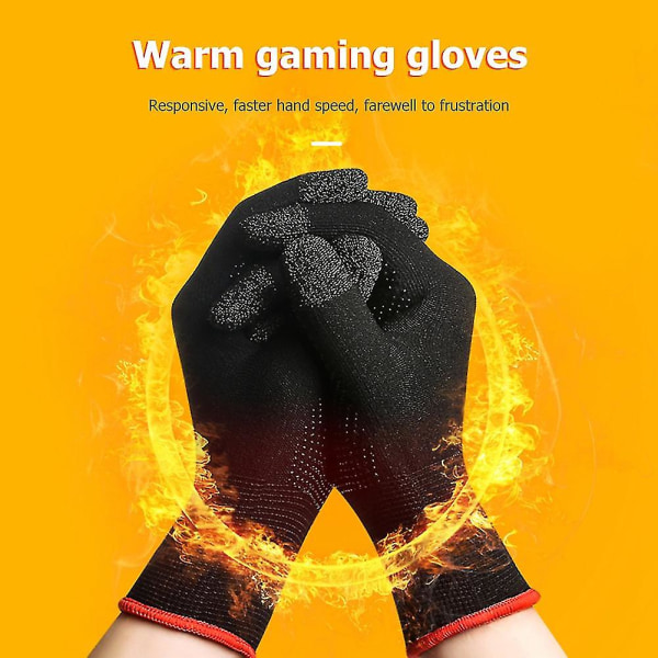 2st Spelhandskar för Pubg Svettsäkra, repfria Press Skärm Gaming Finger Tumärm Handskar Hy