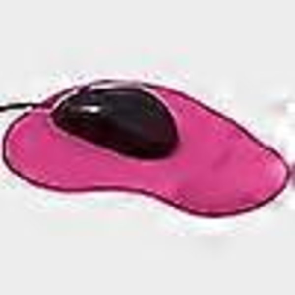 Lilla silikongel håndleddsstøtte musematte for bærbar PC stasjonær datamaskin roserød rose red
