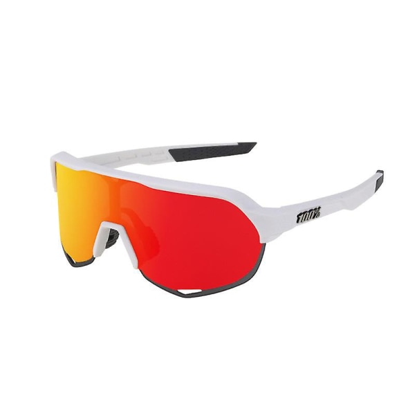 Udendørs briller til ridesports-cross-country briller tredelt dragt White frame silver standard