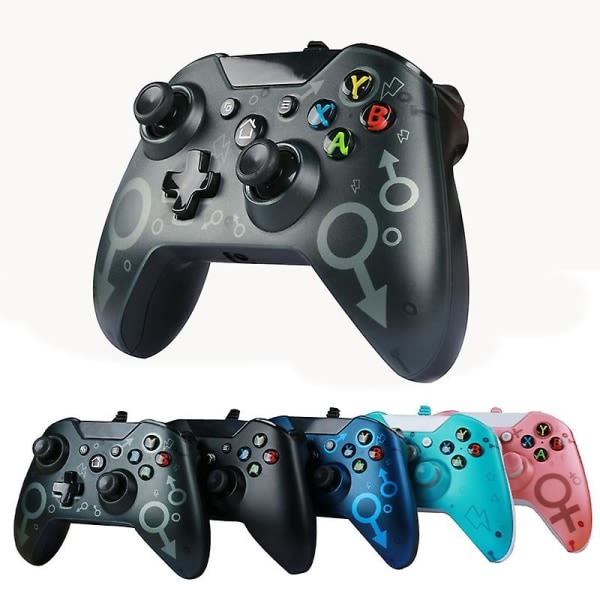 Trådløs kontroller for Xbox One og Microsoft Windows 10 8 Bluetooth Gamepad for Xbox One/ps3/pc - Black