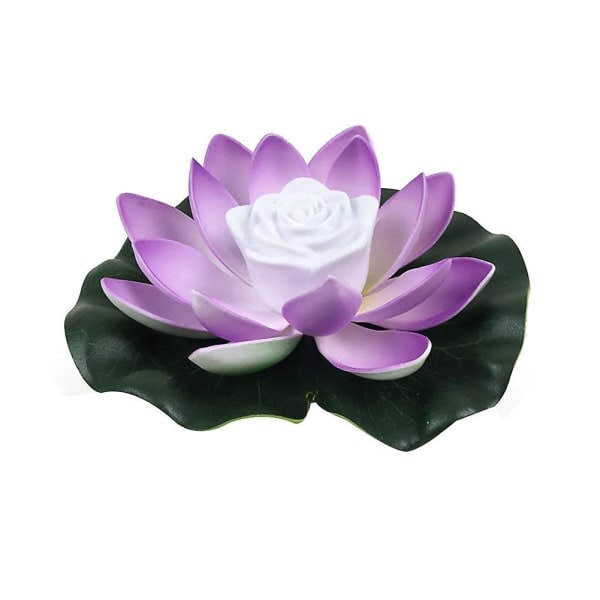 18/28cm Kunstig Lotusblomst LED Flydende Pool Have Dam Flydende Blomsterlampe Jikaix Blue 28 cm