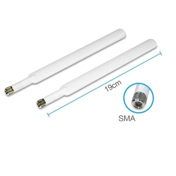 Ekstern Antenne 4G til Huawei B525 B535 B310 B315 Router 2 stk hvid