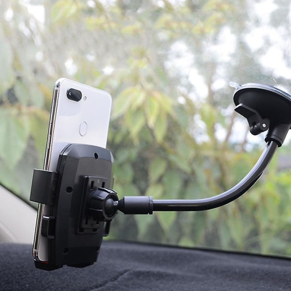 Ny biltelefonholder brakettmontering koppholder universell bilmontering mobil sugekopp frontrute telefonlåsende bilaccessoirer | universell bilmontering | Ed