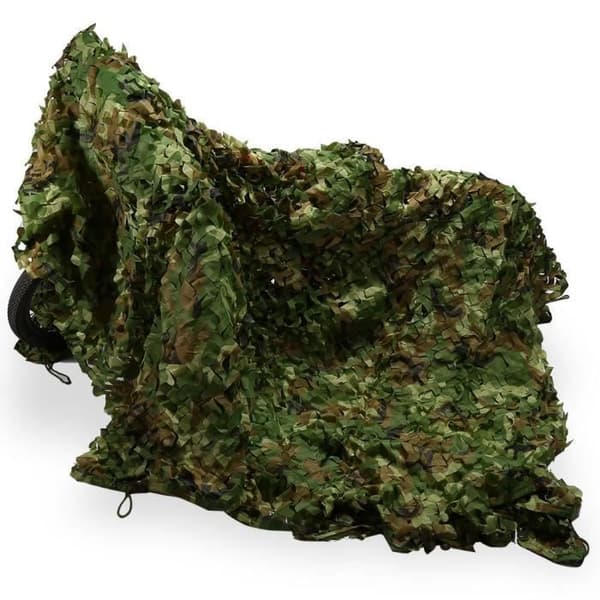Camouflagenet - TØR - 1,5 x 7m - 150D Oxford - Vandtæt - Skimmelresistent