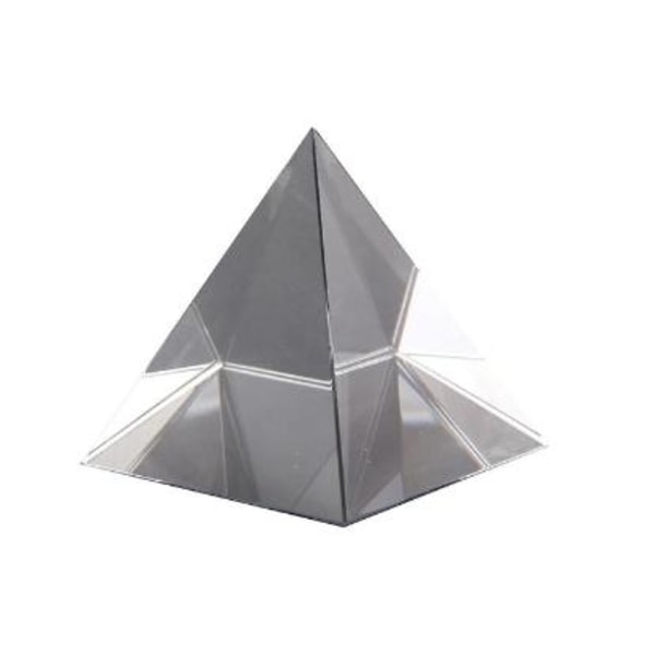 Prisma optisk glaspyramid 40mm hög rektangulär polyeder lämplig för undervisningsexperiment