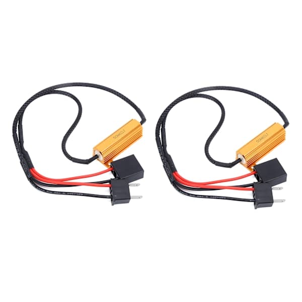 2. generasjons H7 LED-dekoder 50W 6 Ohm lastmotstand feilfri bryter for billykter blinklys