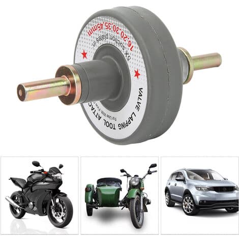 Universal ventilslibeværktøj – 5 sugeplader – Hastighed 1000 til 1250 omdr./min. – Til bilventiler og små motorer