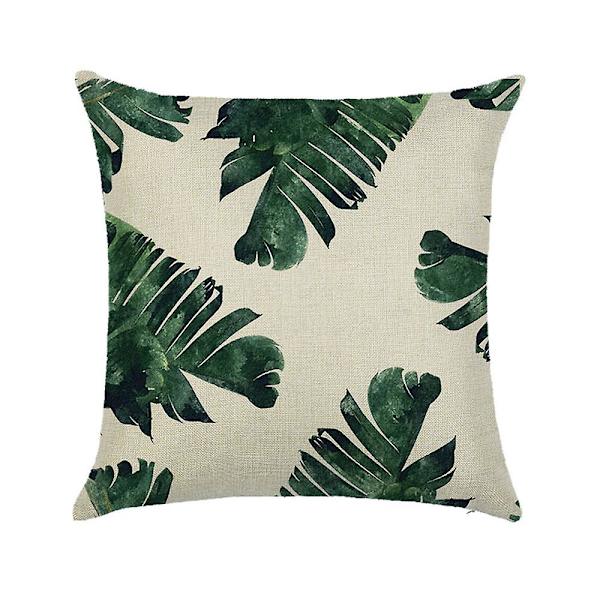 Botaaninen tyynynpäällinen Vesiväri trooppinen värikuva Luonnollinen tunne Pattern 3