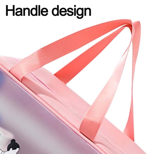 Läpinäkyvä meikkipussi Pvc Vedenpitävä Kosmetiikkalaukku Suuri Läpinäkyvä Matkustustarvikkeiden Järjestäjälaukku style 1