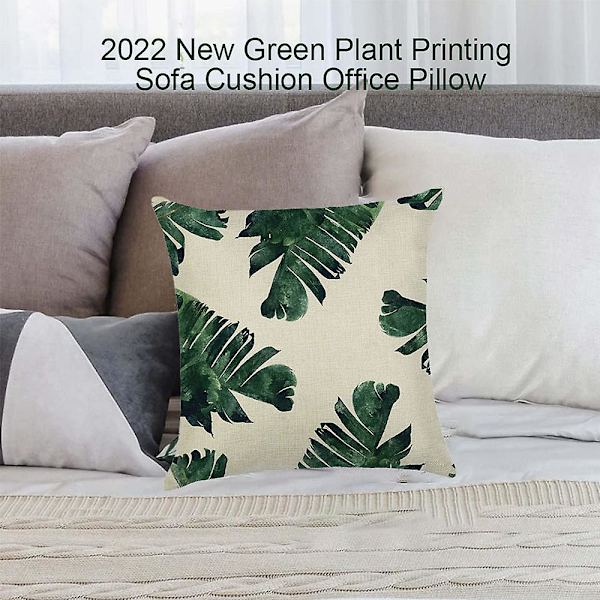 Botaaninen tyynynpäällinen Vesiväri trooppinen värikuva Luonnollinen tunne Pattern 3