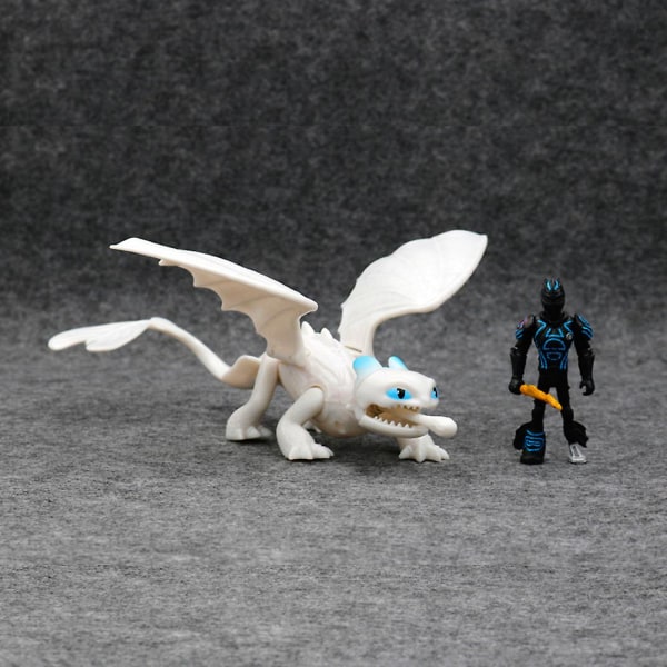 2 stk/sett Hjem Natt Fury Skrivebordsdekor DIY Filmfigur Pretend Play A