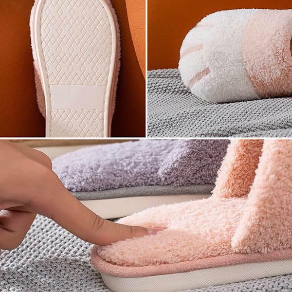 Kattepote Sutsko Plys Indendørs Sutsko Kvinder Mænd Sutsko Bløde Varme Sutsko Grå 28cm (44-45) gray 28cm (44-45)