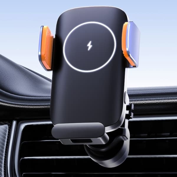 Biltelefonhållare Montering Instrumentbräda Luftventil Bilhållare Solcellsladdning Smartphones Klämma Stativ null - For Tesla