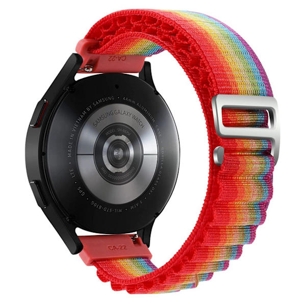 Udskiftningsarmbånd til Coros Pace 2 / Coros Apex 42mm, 20mm Universal Nylon Justerbar Urrem Rainbow