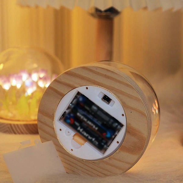10/20 stk. Tulipan Natlampe Batteridrevet Tulipan Blomst Bordlampe Diy Simulation Tulipan Led Natlys Håndlavet Senge Lys D