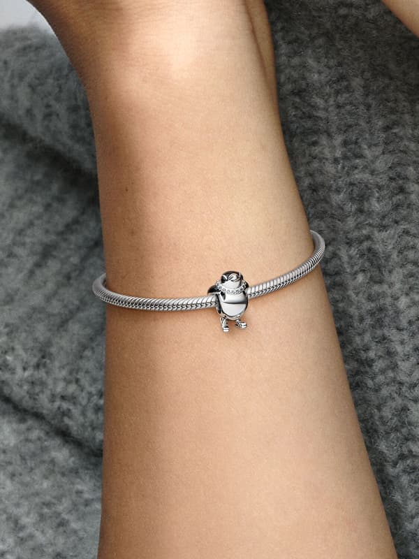Pandora - Skiløb Pingvin Charm - Sterlingsølv