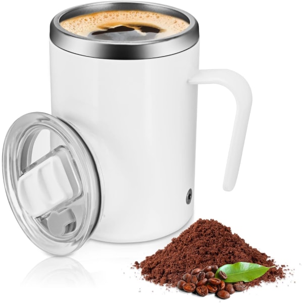 400ML självomrörande mugg Uppladdningsbar elektrisk självomrörande kaffemugg Magnetisk omrörande kopp Automatisk blandningskopp Hemmakontor Rese själv (316 SS)
