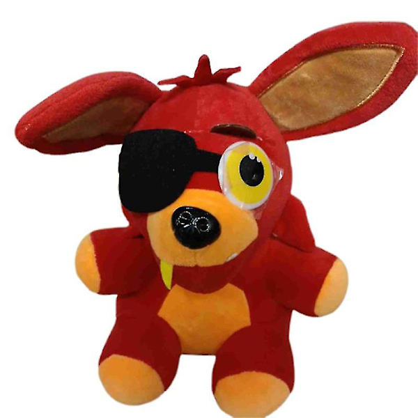 25cm Five Nights At Freddy's Fnaf 4 Freddy Bear Bonnie Chica Foxy Plys Legetøj Blødt Red