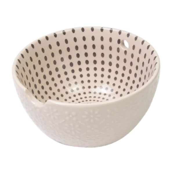 Hækleskål Håndlavet Tilbehør Keramik Garnskål til Kæreste Venner Beige Beige 15.5cmx9.5cm