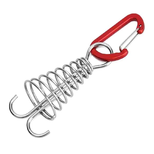 Octopus Dekkplugg 10 stk/sett Rustfritt stål Telt Tilbehør Brettplugg Spiral Hvit