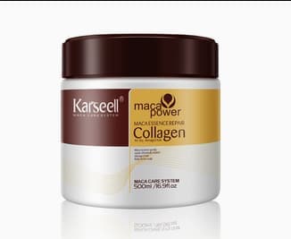 Hårmask Kollagen Reparation Torr och Förbättra Hårighet Ångfri Bakad Kräm Essens Hårmask 500ml 1st