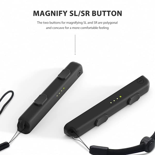 Kompatibel med Switch Joycon, en erstatning for Switch 2-delt Joycon-strop, med justerbar spænding (sort)