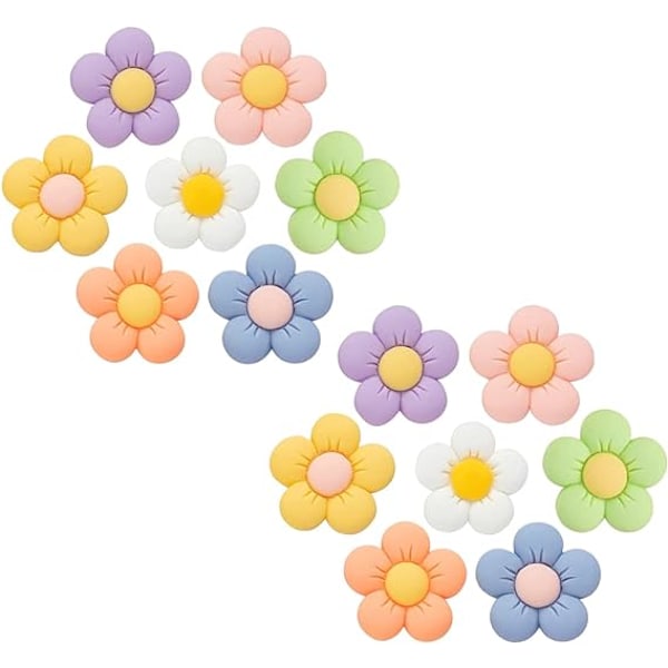 14 st söta skodekorationer för flickor, söta skodekorationer för vuxna, tonåringar och barn, rosa PVC-skodekorationer med knappar för träskor, sandaler, födelsedagspresent