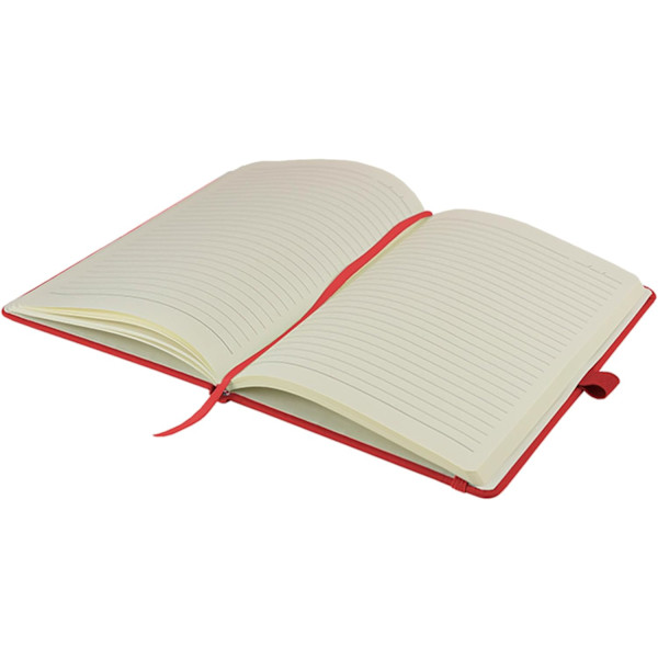 A5 anteckningsblock skrivplatta ny linjerad hård pärm journal anteckningsblock anteckningar dagbok block Red