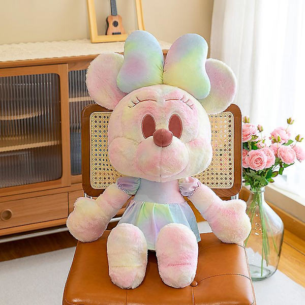 Virtaava värikäs Mickey Minnie pehmolelu miespari nuket Mickey Mouse 45cm Minnie