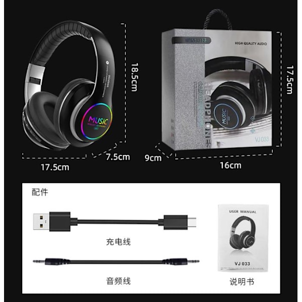 Uudet VJ033 Langattomat Urheilubluetooth-kuulokkeet Metalli Bluetooth 5.0 Kuulokkeet