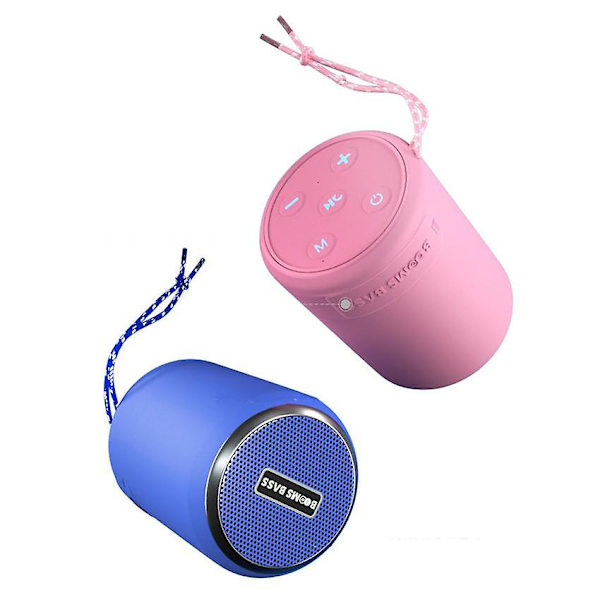 Mini kannettava Booms Bass Bluetooth-kaiutin ulkoilma langaton stereokaiutin Mp3-soitin Blue