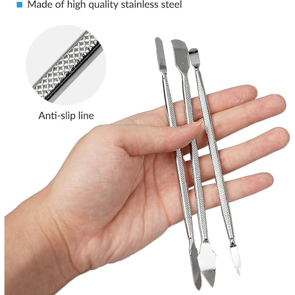 Metallspudger öppningsverktyg för demontering (3-pack), för att öppna surfplattans skärm, mobiltelefon/ipad/surfplatta/laptop Cisea reparationsverktygssats