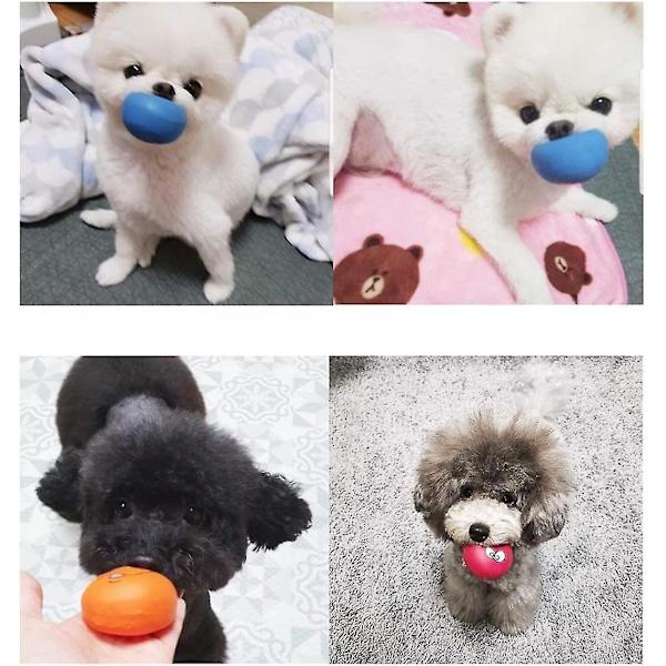 Smilende Hunde-Kvæk-Legetøj Blødt Latex Kvæk-Bolde Til Hvalpe Små Mellemstore Hunde 6 Stk/sæt