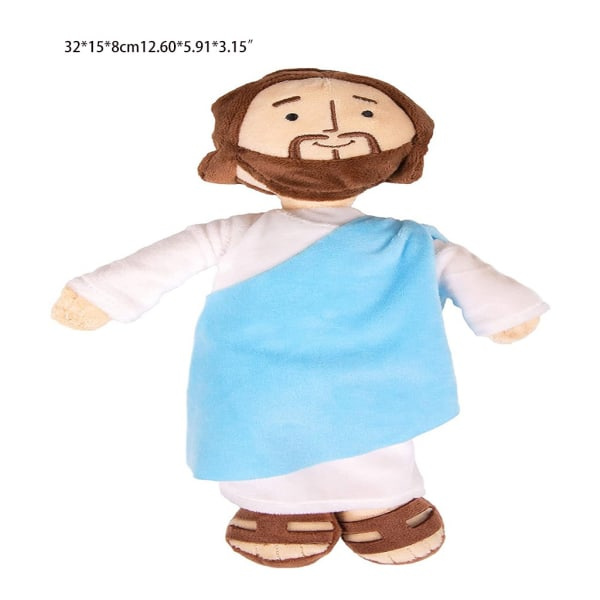 30 cm plysch Jesus-figur för docka, kristen leksak, bekväm sömn för docka, religiös leksak, heminredning, vuxen