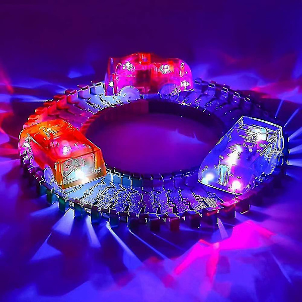 4 kappaleen korvaavat rata-autot, valaistu lelukilpa-autot 5 LED-vilkkuvalolla