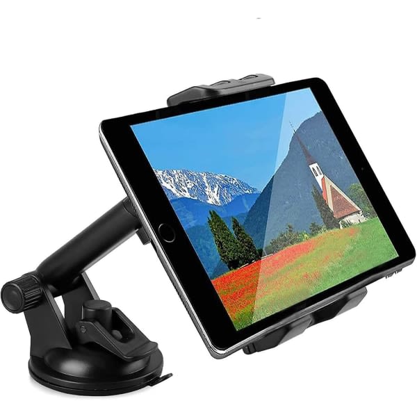 Bil Tablet Mount Universal Dashboard Forrude Biltelefon Holder 360 Drejelig Med Sugekop