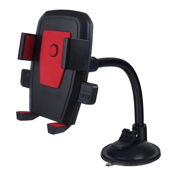 Ny biltelefonholder brakettmontering koppholder universell bilmontering mobil sugekopp frontrute telefonlåsende bilaccessoirer | universell bilmontering | Ed