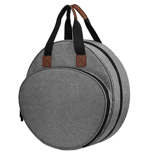 Broderi værktøjssæt taske håndarbejde korssting opbevaringspose håndtaske Diy hæklede kroge strikkepinde arrangør taske Gray