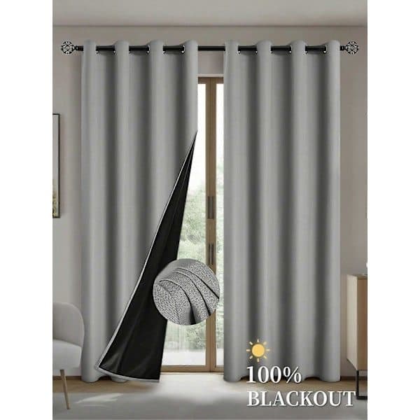 Mörkläggningsgardiner med isolerande foder för vardagsrum, sovrum, kök, heminredning marinblå 100X160CM 1ST & Öljetter navy blue 100X160CM 1PCS&Grommet Top