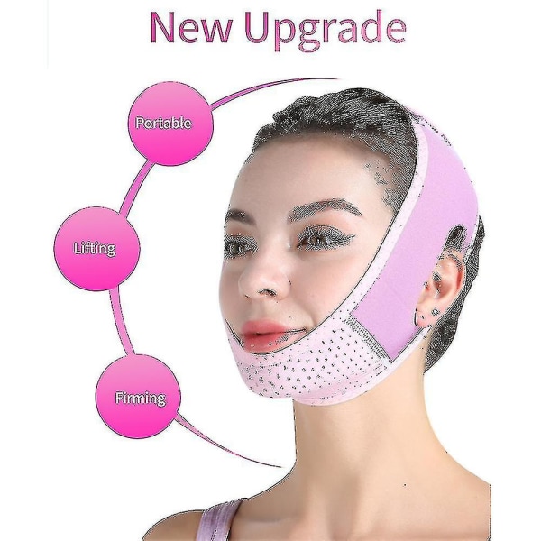 Återanvändbar V Line Mask Ansiktslyftande Uppstramande Ming Strap Dubbelhak Reducer-subaoe