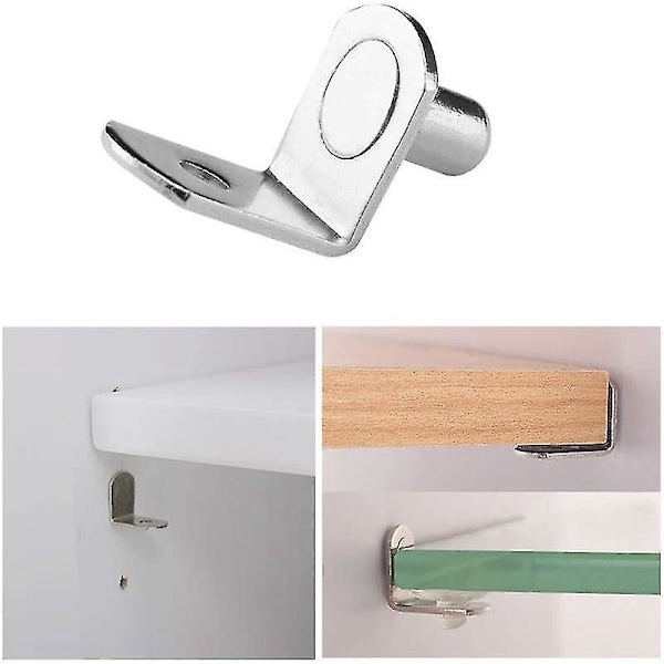 Sl Hardware Tillbehör Partition Spikar Garderob Fixering Fäste, 6cm Pelare Hylla Stöd L-formad Partition Stöd Tillbehör Bord Förstärkning